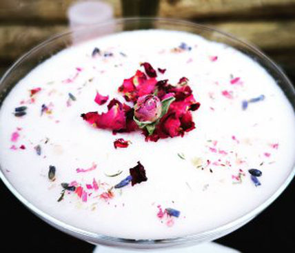 Cocktail avec fleur création de Aurélie Gieu
